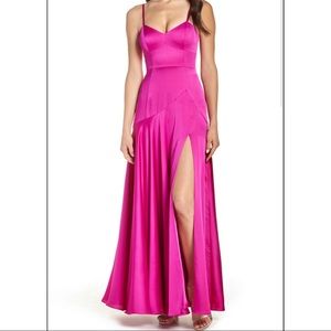 Fame and Partners Satin Evening Dress size 4